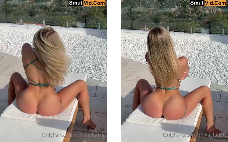 Mikayla Demaiter Green Bikini Asshole Onlyfans Video