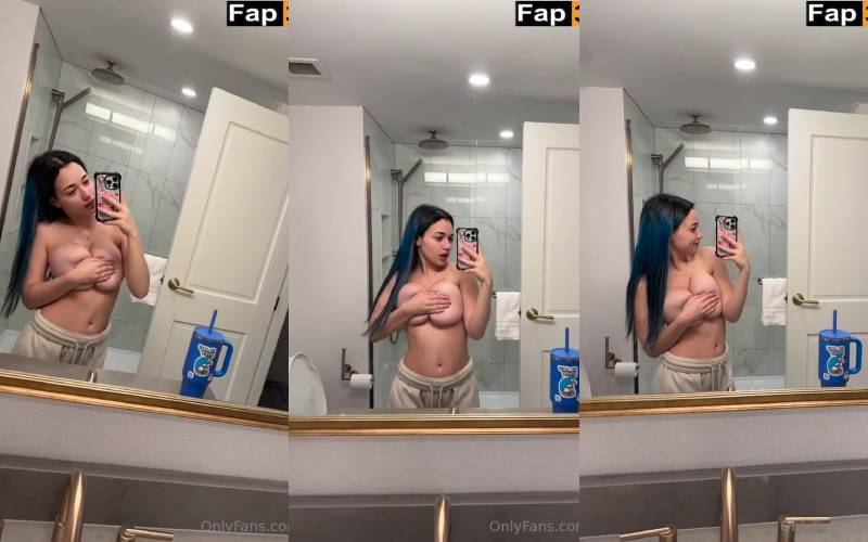 Sofia Gomez Nude Nipple Tease in Bathroom Onlyfans