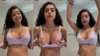 Malu Trevejo Nude Titty Shaking Teasing Video