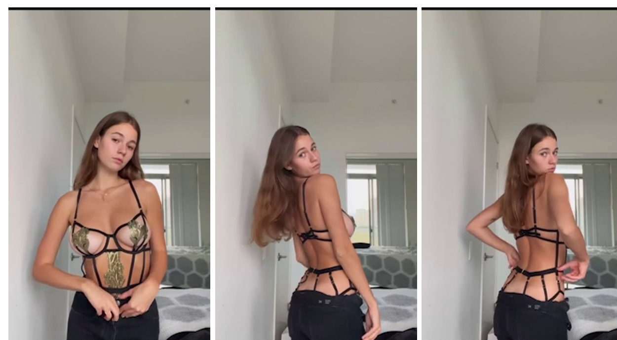 Anna Malygon naughty striptease